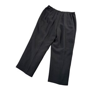 Le Suit Black Pleated Wide Leg Dress Pants‎ 18W NWT Workwear Classic